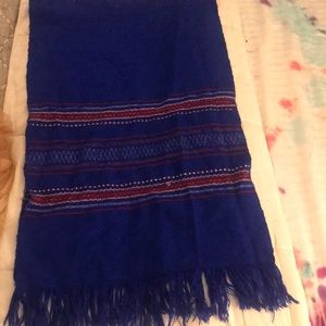 Handmade woven Aztec scarf